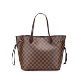 ルイ ヴィトン ダミエ ネヴァーフルMM トートバッグ ハンドバッグ N51105 ブラウン PVC レザー レディース LOUIS VUITTON 【中古】