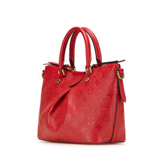 ルイ ヴィトン モノグラム アンプラント マザリーヌPM ハンドバッグ ショルダーバッグ2WAY M50638 スリーズ レッド カーフレザー レディース LOUIS VUITTON 【中古】