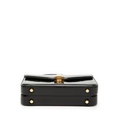 グッチ シルヴィ 1969 ハンドバッグ チェーンショルダーバッグ 2WAY 589479 ブラック パテントレザー レディース GUCCI 【中古】