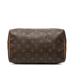 ルイ ヴィトン モノグラム スピーディ25 ミニボストンバッグ ハンドバッグ M41528 ブラウン PVC レザー レディース LOUIS VUITTON 【中古】
