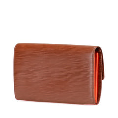 ルイ ヴィトン エピ ポルトフォイユ サラ 長財布 M60321 カカオ ブラウン レザー メンズ LOUIS VUITTON 【中古】