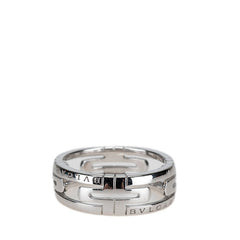 ブルガリ パレンテシ リング 指輪 #60 K18WG ホワイトゴールド メンズ BVLGARI 【中古】