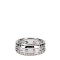 ブルガリ パレンテシ リング 指輪 #60 K18WG ホワイトゴールド メンズ BVLGARI 【中古】