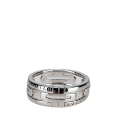 ブルガリ パレンテシ リング 指輪 #60 K18WG ホワイトゴールド メンズ BVLGARI 【中古】