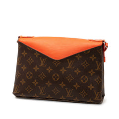 ルイ ヴィトン モノグラム エピ サン ミシェル ショルダーバッグ M44031 ブラウン オレンジ PVC レザー レディース LOUIS VUITTON 【中古】
