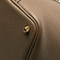 エルメス ピコタンロックPM ハンドバッグ エトゥープ ゴールド金具 トリヨンクレマンス レディース HERMES 【中古】