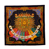 エルメス カレ90 CARPE DIEM 今日一日を楽しむ スカーフ ネイビー ゴールド マルチカラー シルク レディース HERMES 【中古】