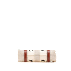 クロエ ウッディ スモール ハンドバッグ ショルダーバッグ 2WAY ベージュ ブラウン キャンバス レザー レディース Chloe 【中古】
