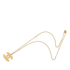 シャネル ココマーク ペンダント ネックレス 14C ゴールド メッキ GP レディース CHANEL 【中古】