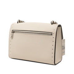 ルイ ヴィトン LVロゴツイストロック マイロックミーBB スタッズ チェーン ショルダーバッグ M51495 オフホワイト レザー レディース LOUIS VUITTON 【中古】