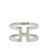 エルメス H アン ロン スカーフリング シルバー メタル レディース HERMES 【中古】