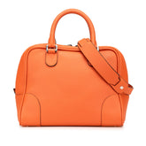 ロエベ アマソナ ハンドバッグ ショルダーバッグ 2WAY オレンジ レザー レディース LOEWE 【中古】