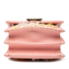 シャネル ボーイシャネル ココマーク チェーン ショルダーバッグ ピンク マルチカラー ツイード ラムスキン レディース CHANEL 【中古】