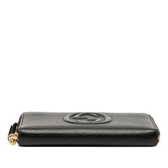 グッチ ソーホー インターロッキングG タッセル ラウンドファスナー 長財布 598187 ブラック レザー レディース GUCCI 【中古】