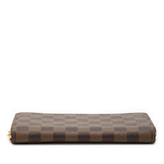 ルイ ヴィトン ダミエ ジッピーウォレット 長財布 N41661 ブラウン PVC レディース LOUIS VUITTON 【中古】