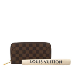 ルイ ヴィトン ダミエ ジッピーウォレット 長財布 N41661 ブラウン PVC レディース LOUIS VUITTON 【中古】