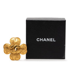 シャネル ココマーク クローバーモチーフ ヴィンテージ ブローチ 96A刻印 ゴールド メッキ レディース CHANEL 【中古】