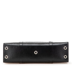 グッチ GGエンボス トートバッグ ハンドバッグ 700421 ブラック レザー レディース GUCCI 【中古】