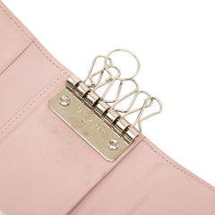 サンローラン YSLロゴ 6連 キーケース 438963 ピンク レザー レディース SAINT LAURENT 【中古】