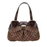 ルイ ヴィトン ダミエ システィナMM ハンドバッグ N41542 ブラウン PVC レザー レディース LOUIS VUITTON 【中古】