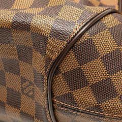 ルイ ヴィトン ダミエ システィナMM ハンドバッグ N41542 ブラウン PVC レザー レディース LOUIS VUITTON 【中古】