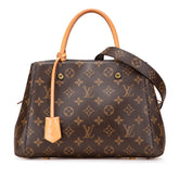ルイ ヴィトン モノグラム モンテーニュBB ハンドバッグ ショルダーバッグ 2WAY M41055 ブラウン PVC レザー レディース LOUIS VUITTON 【中古】