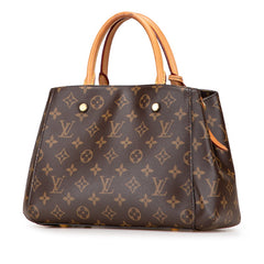 ルイ ヴィトン モノグラム モンテーニュBB ハンドバッグ ショルダーバッグ 2WAY M41055 ブラウン PVC レザー レディース LOUIS VUITTON 【中古】