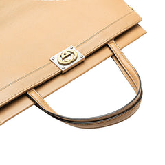 グッチ インターロッキングG ハンドバッグ ショルダーバッグ 2WAY 630595 ベージュ レザー レディース GUCCI 【中古】