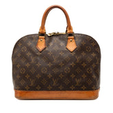 ルイ ヴィトン モノグラム アルマPM 旧型 ハンドバッグ M51130 ブラウン PVC レザー レディース LOUIS VUITTON 【中古】