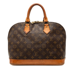 ルイ ヴィトン モノグラム アルマPM 旧型 ハンドバッグ M51130 ブラウン PVC レザー レディース LOUIS VUITTON 【中古】