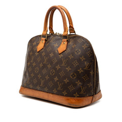 ルイ ヴィトン モノグラム アルマPM 旧型 ハンドバッグ M51130 ブラウン PVC レザー レディース LOUIS VUITTON 【中古】