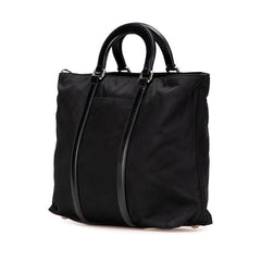 プラダ 三角ロゴプレート ハンドバッグ ショルダーバッグ 2WAY BN1066 ブラック ナイロン レザー レディース PRADA 【中古】