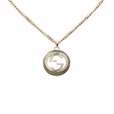 グッチ インターロッキングG ロゴ チェーン ペンダント ネックレス 246490 SV925 シルバー レディース GUCCI 【中古】