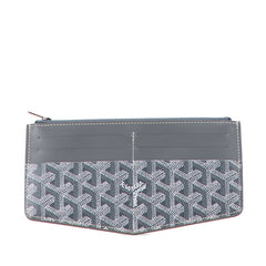 ゴヤール インサート ルイーズ カードケース カードホルダー グレー PVC レザー レディース GOYARD 中古