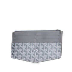 ゴヤール インサート ルイーズ カードケース カードホルダー グレー PVC レザー レディース GOYARD 【中古】