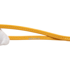エルメス シフレ 犬笛 ドッグホイッスル ペンダントトップ ネックレス シルバー イエロー メタル レザー レディース HERMES 【中古】