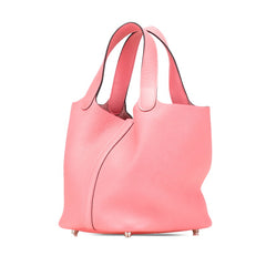 エルメス ピコタンロックPM ハンドバッグ ローズアザレピンク シルバー金具 トリヨンクレマンス レディース HERMES 【中古】