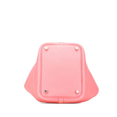 エルメス ピコタンロックPM ハンドバッグ ローズアザレピンク シルバー金具 トリヨンクレマンス レディース HERMES 【中古】