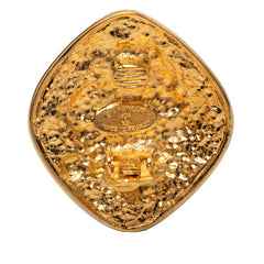 シャネル ココマーク ひし形 モチーフ イヤリング ゴールド メッキ レディース CHANEL 【中古】