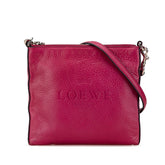 ロエベ ヘリテージ ショルダーバッグ ピンク レザー レディース LOEWE 【中古】