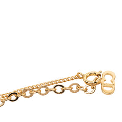 ディオール CDロゴ ネックレス ゴールド メッキ レディース Dior 【中古】