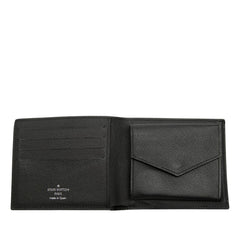 ルイ ヴィトン エピ ポルトフォイユ マルコNM 二つ折り財布 M62289 ノワール ブラック レザー レディース LOUIS VUITTON 【中古】