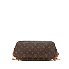 ルイ ヴィトン モノグラム ネヴァーフルPM ハンドバッグ トートバッグ M40155 ブラウン PVC レザー レディース LOUIS VUITTON 【中古】