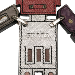 プラダ ロボット キーホルダー チャーム マルチカラー レザー メタル レディース PRADA 【中古】