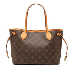 ルイ ヴィトン モノグラム ネヴァーフルPM ハンドバッグ トートバッグ M40155 ブラウン PVC レザー レディース LOUIS VUITTON 【中古】