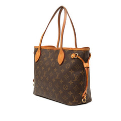 ルイ ヴィトン モノグラム ネヴァーフルPM ハンドバッグ トートバッグ M40155 ブラウン PVC レザー レディース LOUIS VUITTON 【中古】