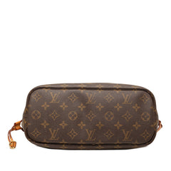 ルイ ヴィトン モノグラム ネヴァーフルPM ハンドバッグ トートバッグ M40155 ブラウン PVC レザー レディース LOUIS VUITTON 【中古】