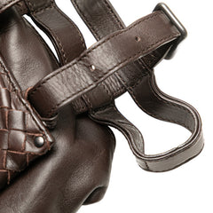 ボッテガヴェネタ イントレチャート ウエストバッグ ブラウン レザー レディース BOTTEGAVENETA 【中古】