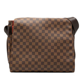 ルイ ヴィトン ダミエ バスティーユ 斜め掛け ショルダーバッグ N45258 ブラウン PVC レザー レディース LOUIS VUITTON 【中古】