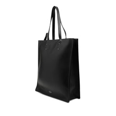 ヴァレンティノ ロゴプリント スタッズ トートバッグ ハンドバッグ ブラック レザー レディース VALENTINO 【中古】